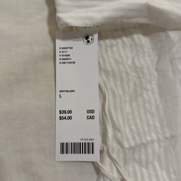 NWT UO Ecote Jana Tie-Back Top in White Size L SOLD OUT - Picture 12 of 13